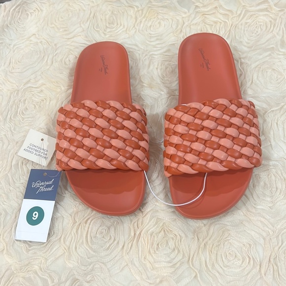 Universal Thread Shoes - 3/$25 Polly Red braided weave sandals size 9 from Universal Threads